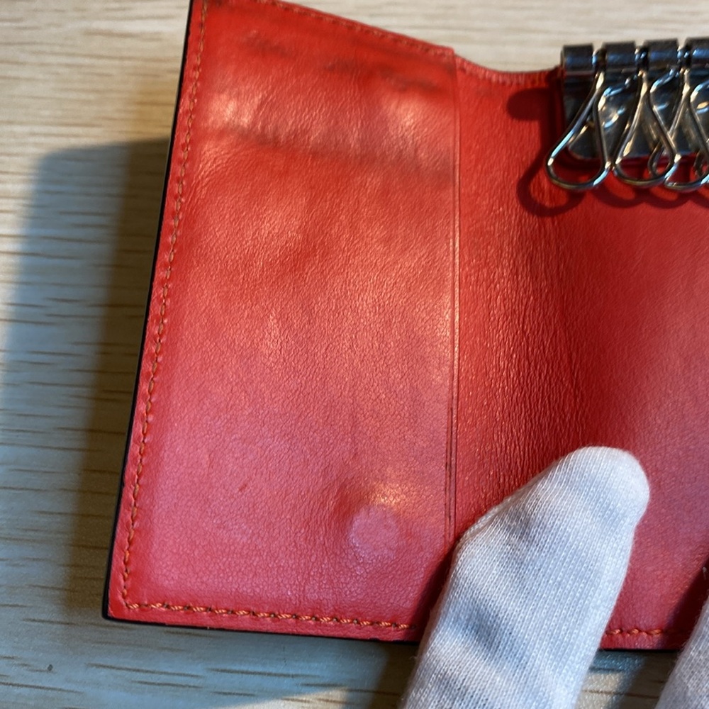 Céline Vintage Tan Leather 6 keycase/2 slot Wallet - Picture 5 of 12